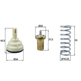 Kühlwasserthermostat TX 181 105D für SKODA