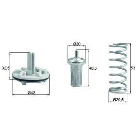 Kühlwasserthermostat TX 183 80D für SKODA