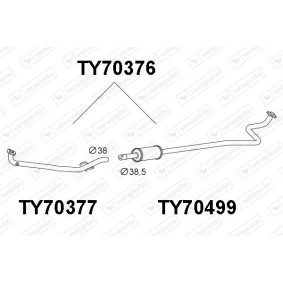 Vorschalldämpfer TY70376