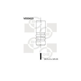 Compre Válvula de admisión de BGA online para Toledo II Sedán (1M2) a precios moderados