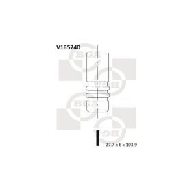 Comprar Válvula de admisión de BGA V165740 a bajo precio de 9,88 €