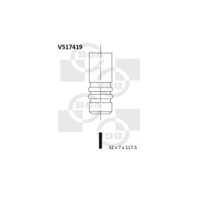 Comprar Válvula de admisión de BGA V517419 a bajo precio de 7,07 €