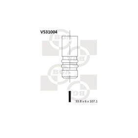 Achetez des Soupape d'échappement BGA V531004 à prix pour 8,48 €