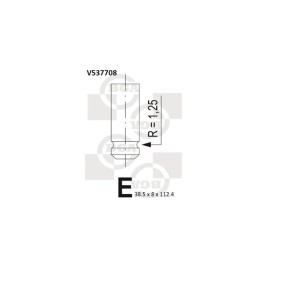Comprar Válvula de admisión de BGA V537708 a bajo precio de 7,27 €