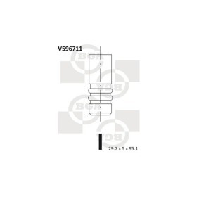 Comprar Válvula de admisión de BGA V596711 a bajo precio de 7,66 €