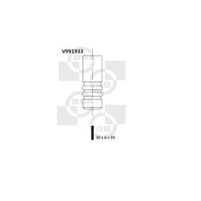 Comprar Válvula de admisión de BGA V991933 a bajo precio de 8,91 €