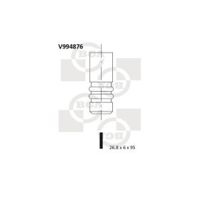 Achetez des Soupape d'admission BGA V994876 à prix pour 7,40 €