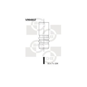 Comprar Válvula de admisión de BGA V994937 a bajo precio de 6,07 €