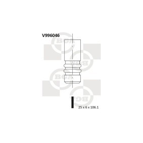 Achetez des Soupape d'échappement BGA V996046 à prix pour 10,21 €