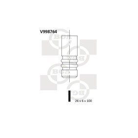Comprar Válvula de admisión de BGA V998764 a bajo precio de 9,60 €