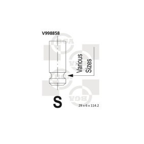 Auslassventil V998858 MITSUBISHI PAJERO von BGA