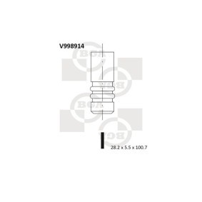 Comprar Válvula de admisión de BGA V998914 a bajo precio de 8,48 €