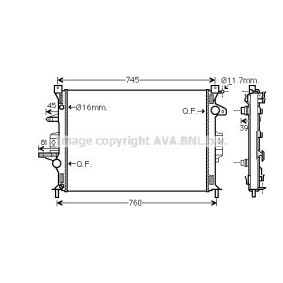 Acquista Radiatore motore da AVA COOLING SYSTEMS VO2187 a buon mercato per soli 167,56 €