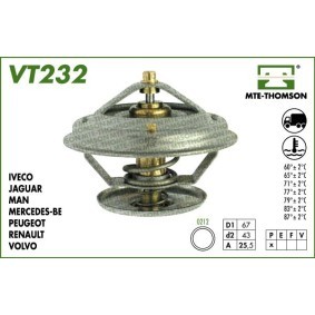 Achetez des Thermostat d'eau MTE-THOMSON VT232.87 à prix pour 18,27 €