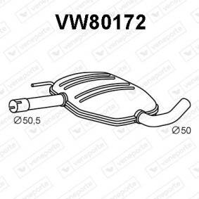 Mittelschalldämpfer VW80172 von VENEPORTE günstig für 104,99 € online kaufen
