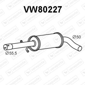 VOLKSWAGEN Mittelschalldämpfer von VENEPORTE