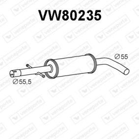 VOLKSWAGEN Mittelschalldämpfer von VENEPORTE