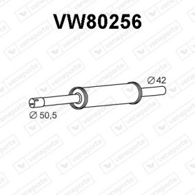 VOLKSWAGEN Mittelschalldämpfer von VENEPORTE