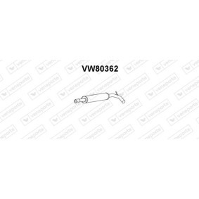 Köp Främre ljuddämpare av VENEPORTE VW80362 till det låga priset 1214,64 kr