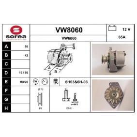 Köp Generator av SNRA VW8060 till det låga priset 2360,65 kr