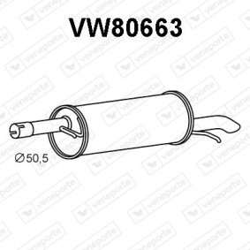 VOLKSWAGEN Endschalldämpfer von VENEPORTE