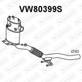 Partikelfilter (DPF) VW80765F von VENEPORTE günstig für 856,49 € online kaufen