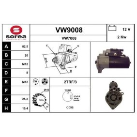 Köp Startmotor av SNRA VW9008 till det låga priset 1905,62 kr