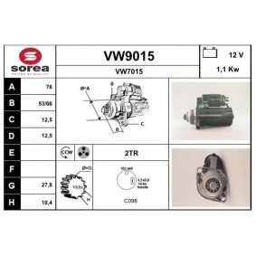 Köp Startmotor av SNRA VW9015 till det låga priset 1964,10 kr