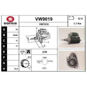 Köp Startmotor av SNRA VW9019 till det låga priset 1528,03 kr