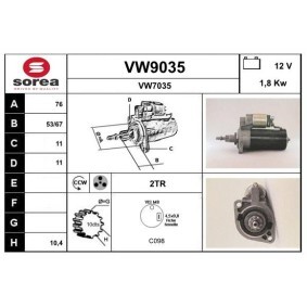 Köp Startmotor av SNRA VW9035 till det låga priset 1964,10 kr
