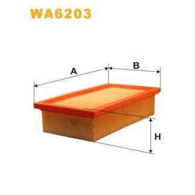 Kjøp Luftfilter av WIX FILTERS WA6203 til den lave prisen 121,97 NOK