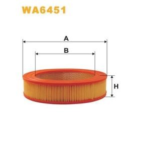 Kjøp Luftfilter av WIX FILTERS WA6451 til den lave prisen 140,96 NOK