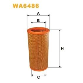 Kjøp Luftfilter av WIX FILTERS WA6486 til den lave prisen 156,32 NOK