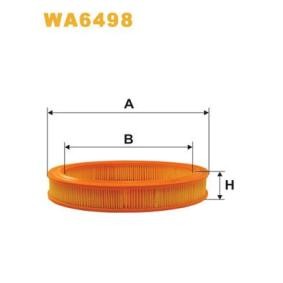 Køb Luftfilter af WIX FILTERS WA6498 til den lave pris 91,66 DKK