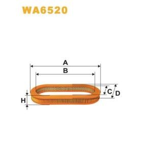Køb Luftfilter af WIX FILTERS WA6520 til den lave pris 88,79 DKK