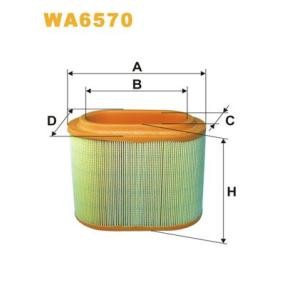 Kjøp Luftfilter av WIX FILTERS WA6570 til den lave prisen 286,29 NOK
