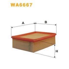 Kjøp Luftfilter av WIX FILTERS WA6667 til den lave prisen 178,01 NOK