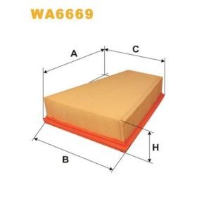 Kjøp Luftfilter av WIX FILTERS WA6669 til den lave prisen 187,49 NOK