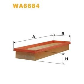 Kjøp Luftfilter av WIX FILTERS WA6684 til den lave prisen 111,23 NOK