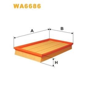 Kjøp Luftfilter av WIX FILTERS WA6686 til den lave prisen 255,70 NOK