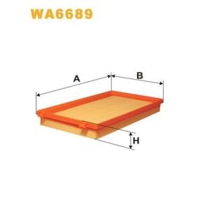 Kjøp Luftfilter av WIX FILTERS WA6689 til den lave prisen 217,93 NOK