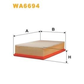 Luftfilter WA6694 von WIX FILTERS günstig für 11,53 € online kaufen
