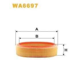 Kjøp Luftfilter av WIX FILTERS WA6697 til den lave prisen 142,39 NOK