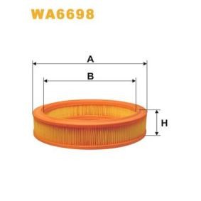 Kjøp Luftfilter av WIX FILTERS WA6698 til den lave prisen 120,06 NOK