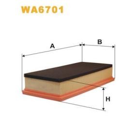 Kjøp Luftfilter av WIX FILTERS WA6701 til den lave prisen 213,27 NOK