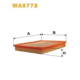 OPEL Luftfilter von WIX FILTERS