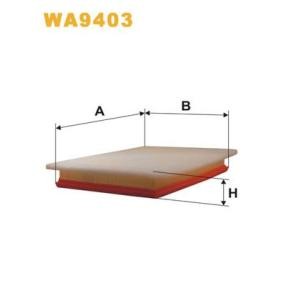 OPEL Luftfilter von WIX FILTERS