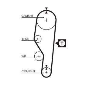 Achetez des Courroie de distribution GATES 5063 à prix pour 26,51 €