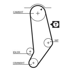 Achetez des Courroie de distribution GATES 5245 à prix pour 20,19 €