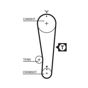 Achetez des Courroie de distribution GATES 5284XS à prix pour 19,57 €